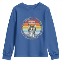 Statue of Liberty Hands Off Protest Youth Sweatshirt Resist Resistance