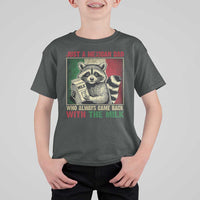 Fathers Day Mexican Dad T Shirt For Kid A Dad Who Always Came Back With The Milk Mexico Flag