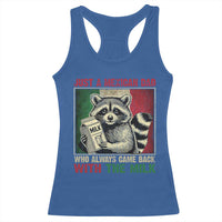 Fathers Day Mexican Dad Racerback Tank Top A Dad Who Always Came Back With The Milk Mexico Flag