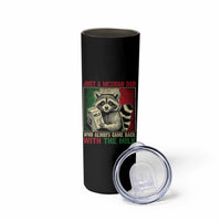 Fathers Day Mexican Dad Skinny Tumbler A Dad Who Always Came Back With The Milk Mexico Flag