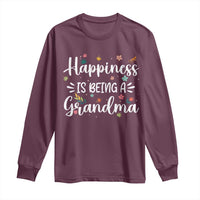 New Grandma Long Sleeve Shirt Happiness is Being a Grandma Grandmother