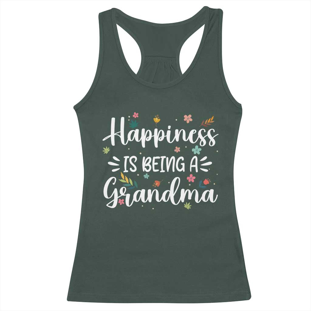 New Grandma Racerback Tank Top Happiness is Being a Grandma Grandmother