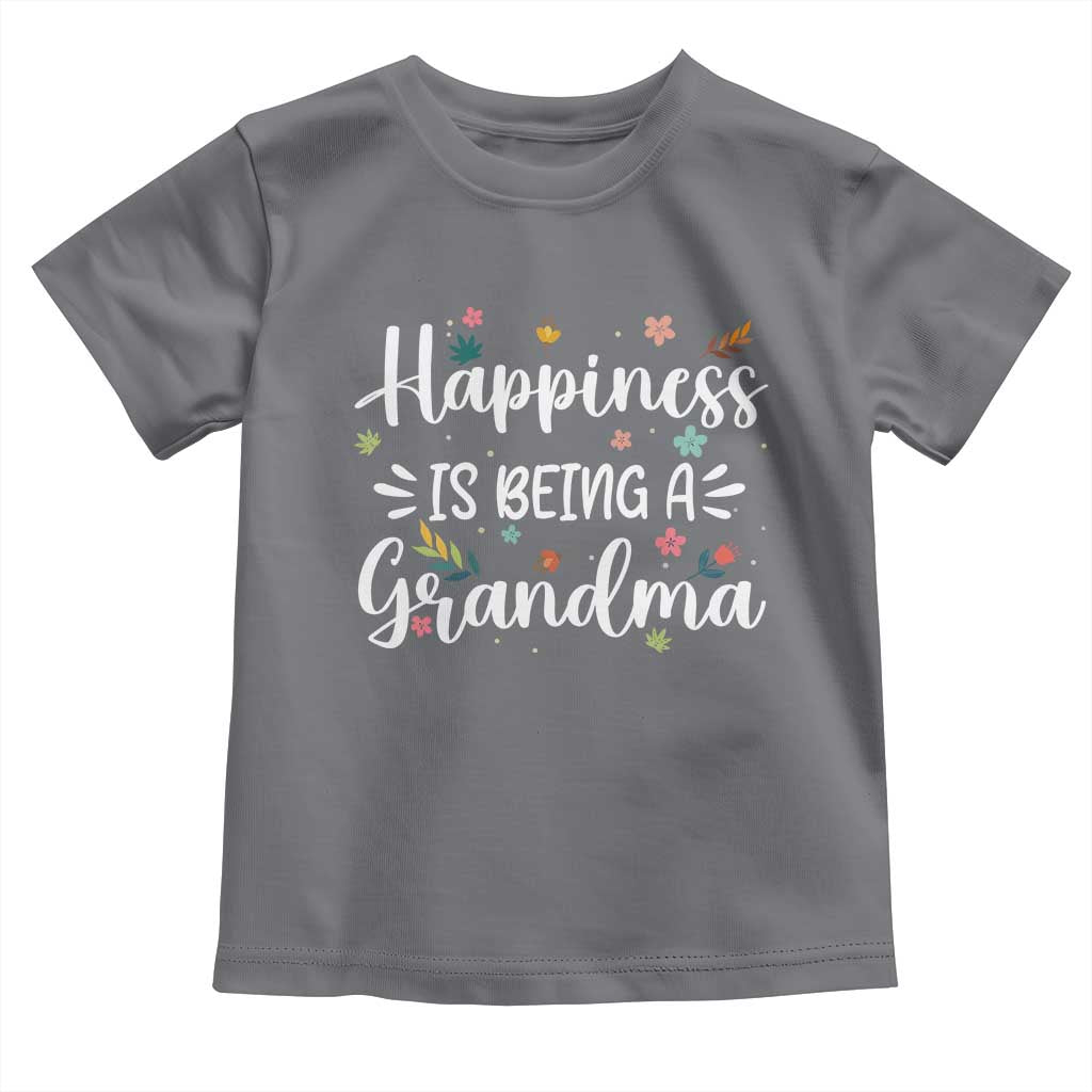 New Grandma Toddler T Shirt Happiness is Being a Grandma Grandmother