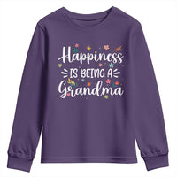 New Grandma Youth Sweatshirt Happiness is Being a Grandma Grandmother