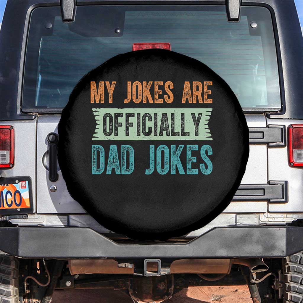 My Jokes Are Officially Dad Jokes Spare Tire Cover Funny New Dad First Fathers Day