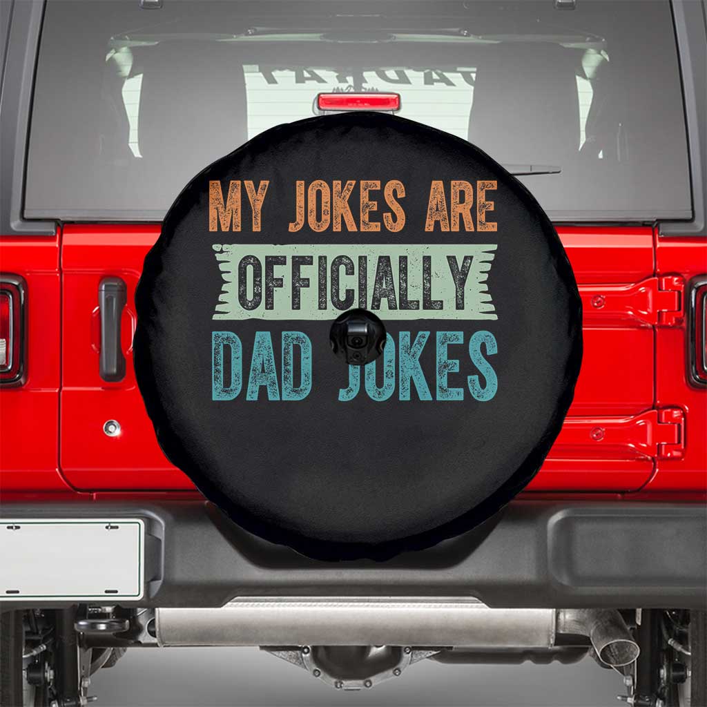 My Jokes Are Officially Dad Jokes Spare Tire Cover Funny New Dad First Fathers Day