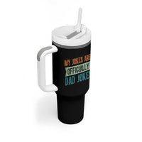 My Jokes Are Officially Dad Jokes Tumbler With Handle Funny New Dad First Fathers Day
