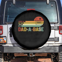 Funny Dad Jokes In A Dad-a-base Spare Tire Cover Retro Vintage Fathers Day