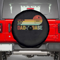 Funny Dad Jokes In A Dad-a-base Spare Tire Cover Retro Vintage Fathers Day