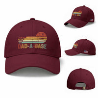 Funny Dad Jokes In A Dad-a-base Baseball Cap Retro Vintage Fathers Day