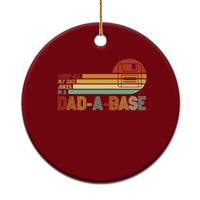 Funny Dad Jokes In A Dad-a-base Ceramic Ornament Retro Vintage Fathers Day - Wonder Print Shop