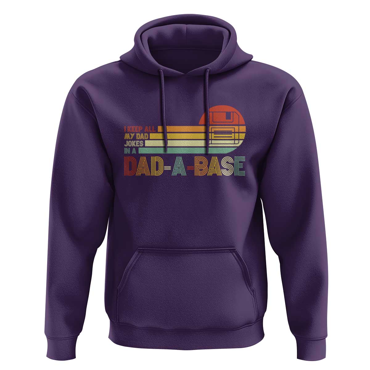 Funny Dad Jokes In A Dad-a-base Hoodie Retro Vintage Fathers Day
