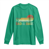 Funny Dad Jokes In A Dad-a-base Long Sleeve Shirt Retro Vintage Fathers Day