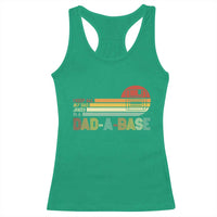 Funny Dad Jokes In A Dad-a-base Racerback Tank Top Retro Vintage Fathers Day