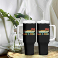 Funny Dad Jokes In A Dad-a-base Tumbler With Handle Retro Vintage Fathers Day