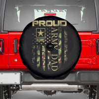 Proud Army Dad Spare Tire Cover Military Father US Army Camo Flag