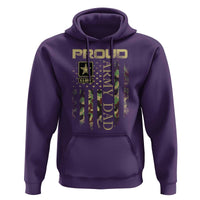 Proud Army Dad Hoodie Military Father US Army Camo Flag