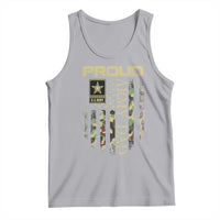 Proud Army Dad Tank Top Military Father US Army Camo Flag