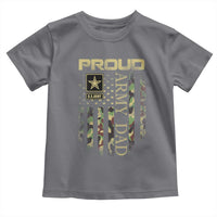 Proud Army Dad Toddler T Shirt Military Father US Army Camo Flag