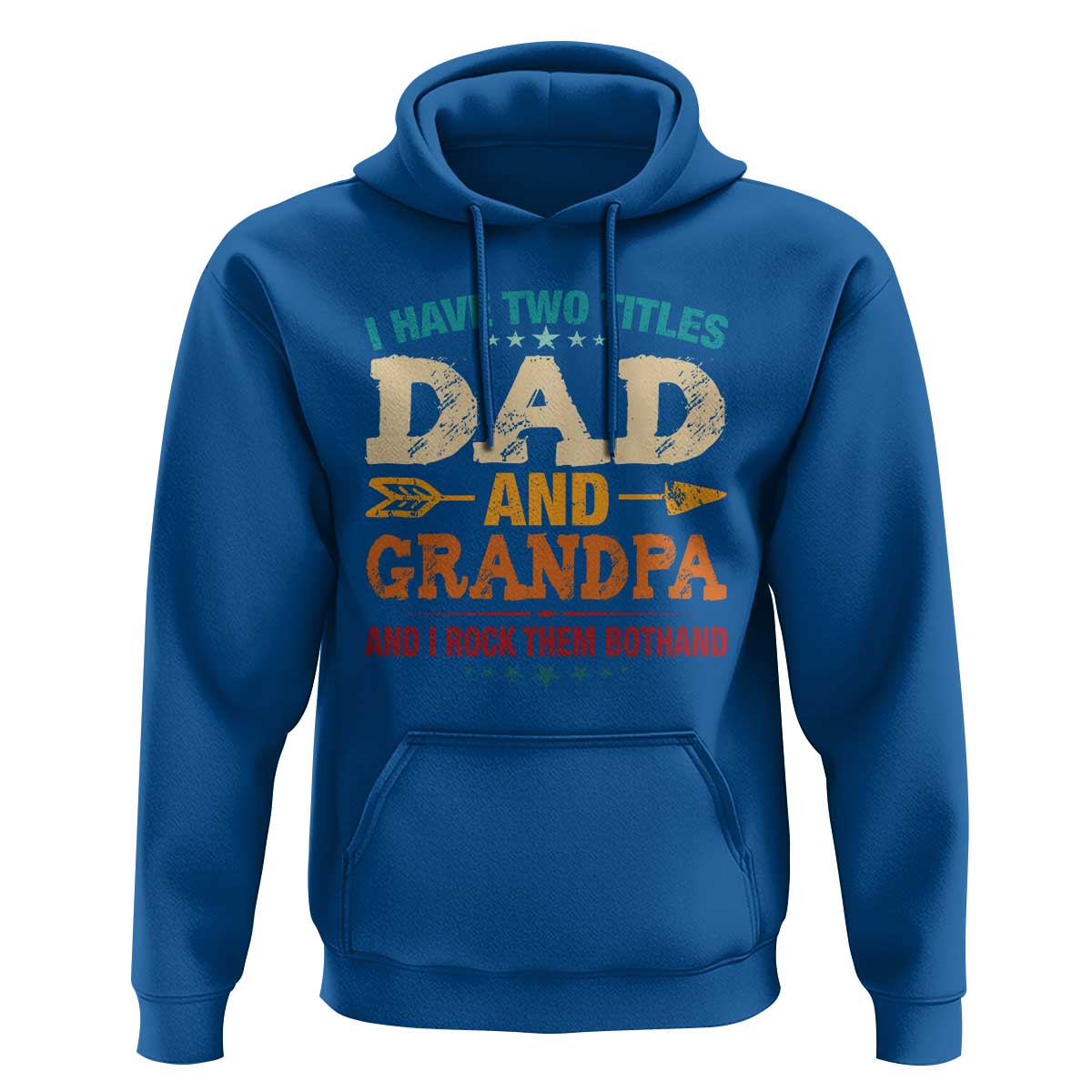 I Have Two Titles Dad And Grandpa Hoodie Retro Father's Day Grandpa Gift