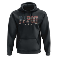 Papou Hoodie New Grandpa Father’s Day USA Flag Patriotic