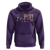 Papou Hoodie New Grandpa Father’s Day USA Flag Patriotic
