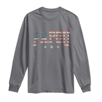 Papou Long Sleeve Shirt New Grandpa Father’s Day USA Flag Patriotic