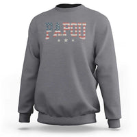 Papou Sweatshirt New Grandpa Father’s Day USA Flag Patriotic