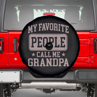 My Favorite People Call Me Grandpa Spare Tire Cover Retro Father's Day Grandpa Gift