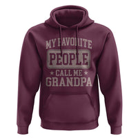 My Favorite People Call Me Grandpa Hoodie Retro Father's Day Grandpa Gift