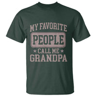 My Favorite People Call Me Grandpa T Shirt Retro Father's Day Grandpa Gift