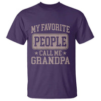 My Favorite People Call Me Grandpa T Shirt Retro Father's Day Grandpa Gift