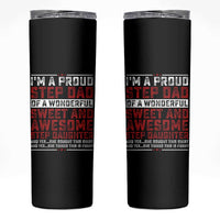 Funny Stepdad Skinny Tumbler Step Daughter Bonus Step Dad Fathers Day