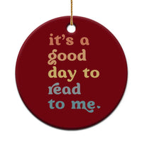 Read To Me Ceramic Ornament Sassy Baby Shower Bookish Little Reader - Wonder Print Shop