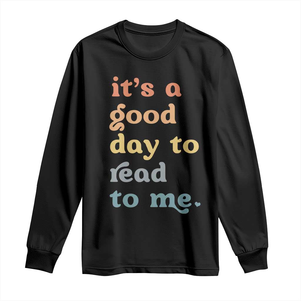 Read To Me Long Sleeve Shirt Sassy Baby Shower Bookish Little Reader - Wonder Print Shop
