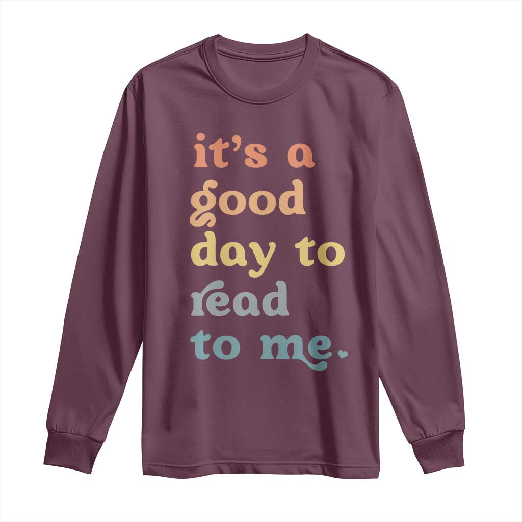 Read To Me Long Sleeve Shirt Sassy Baby Shower Bookish Little Reader - Wonder Print Shop