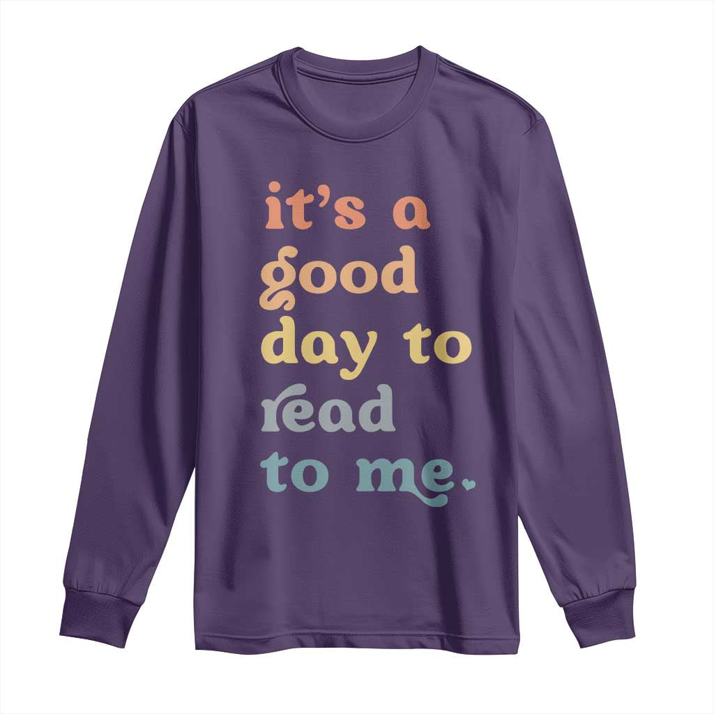 Read To Me Long Sleeve Shirt Sassy Baby Shower Bookish Little Reader - Wonder Print Shop