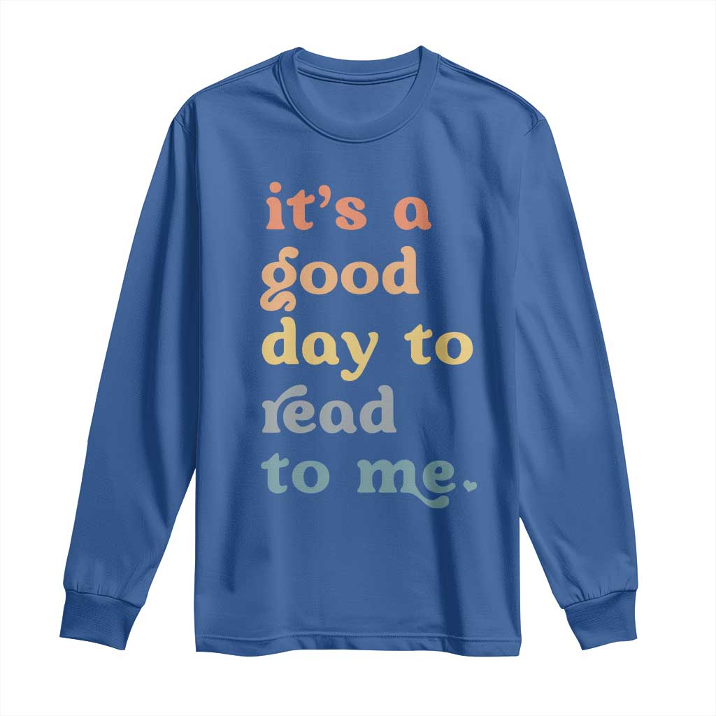 Read To Me Long Sleeve Shirt Sassy Baby Shower Bookish Little Reader - Wonder Print Shop