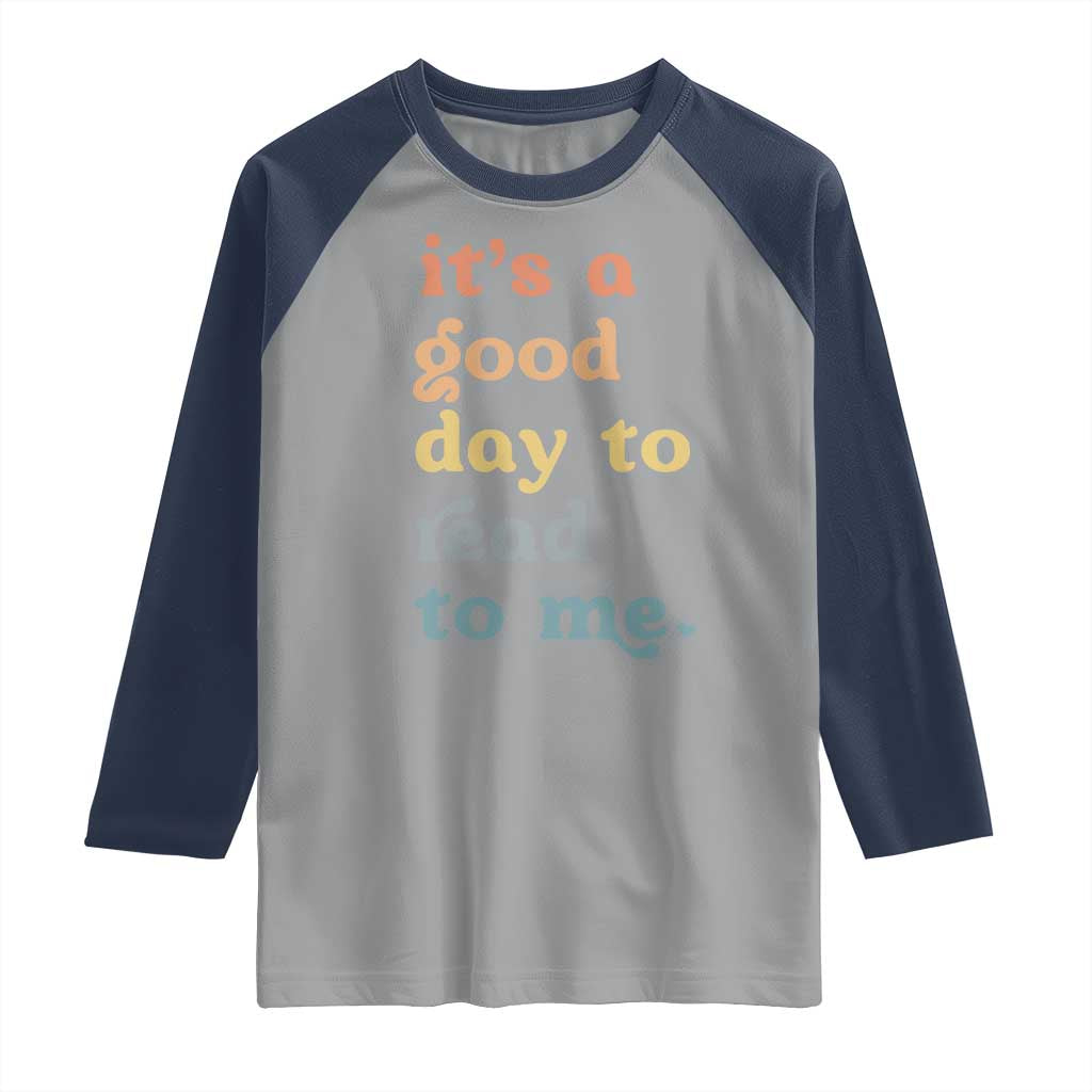Read To Me Raglan Shirt Sassy Baby Shower Bookish Little Reader - Wonder Print Shop