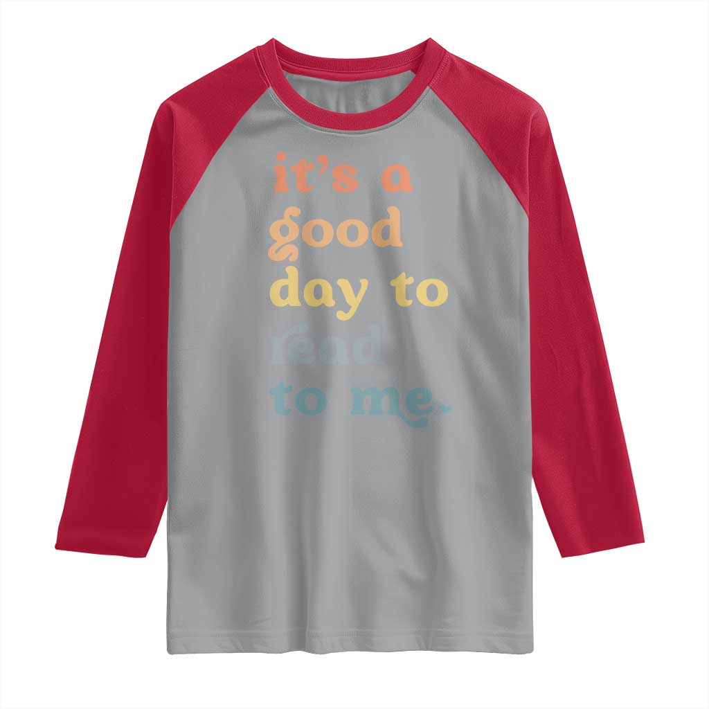 Read To Me Raglan Shirt Sassy Baby Shower Bookish Little Reader - Wonder Print Shop