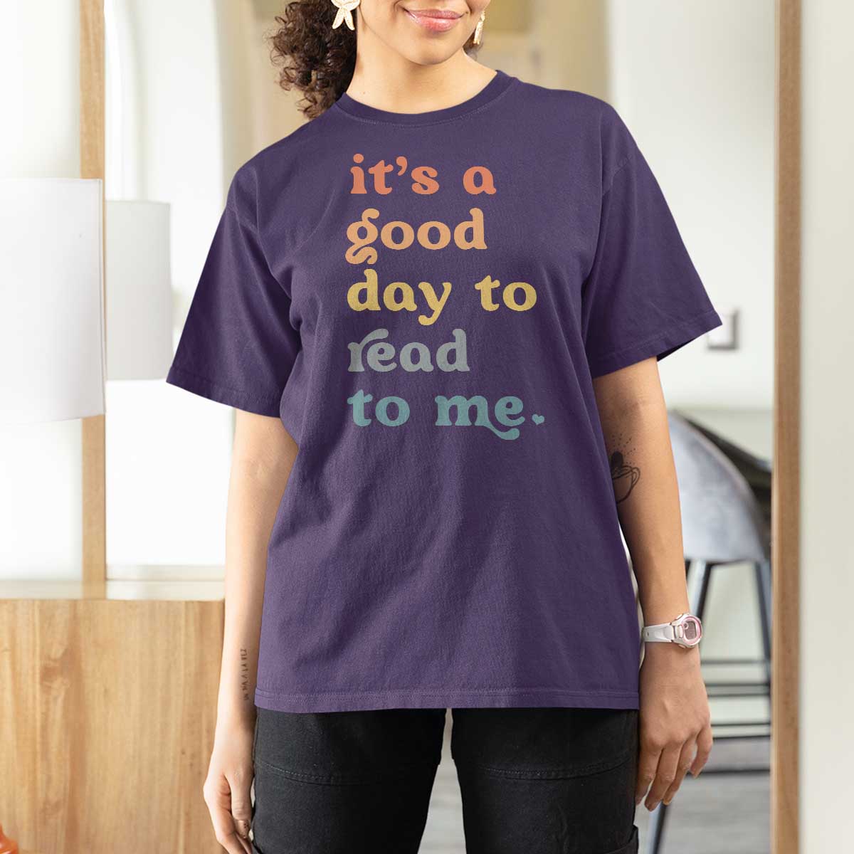 Read To Me T Shirt For Women Sassy Baby Shower Bookish Little Reader - Wonder Print Shop