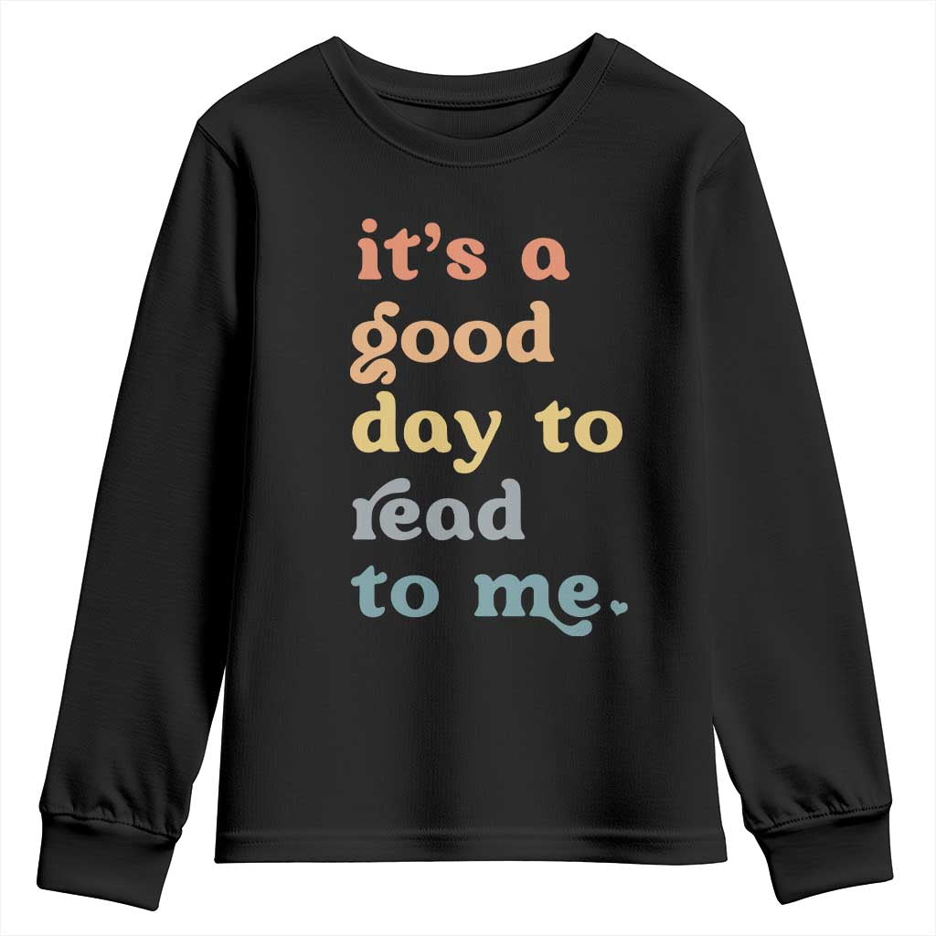Read To Me Youth Sweatshirt Sassy Baby Shower Bookish Little Reader - Wonder Print Shop