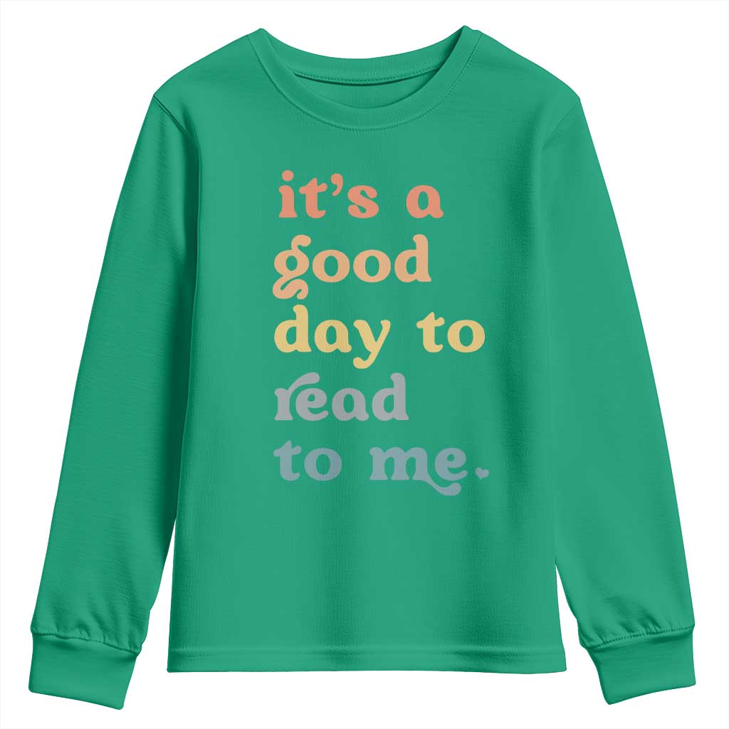 Read To Me Youth Sweatshirt Sassy Baby Shower Bookish Little Reader - Wonder Print Shop
