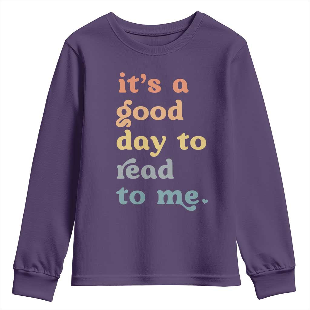 Read To Me Youth Sweatshirt Sassy Baby Shower Bookish Little Reader - Wonder Print Shop