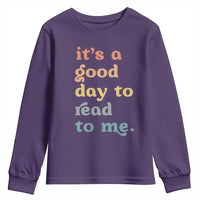 Read To Me Youth Sweatshirt Sassy Baby Shower Bookish Little Reader - Wonder Print Shop