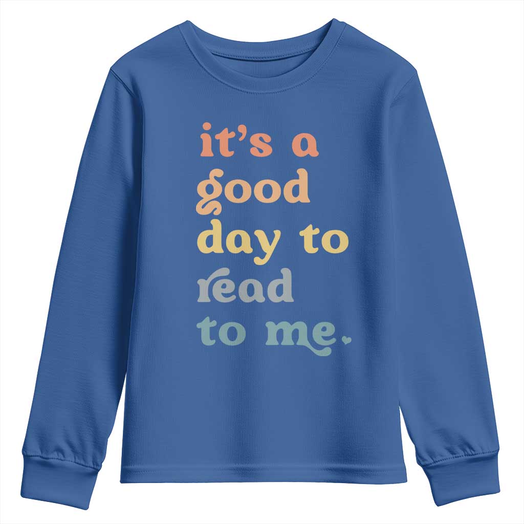 Read To Me Youth Sweatshirt Sassy Baby Shower Bookish Little Reader - Wonder Print Shop