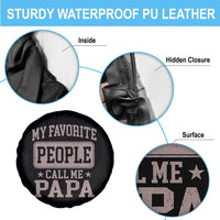 My Favorite People Call Me Papa Spare Tire Cover Retro Fathers Day Gift - Wonder Print Shop