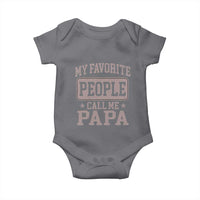 My Favorite People Call Me Papa Baby Onesie Retro Fathers Day Gift - Wonder Print Shop