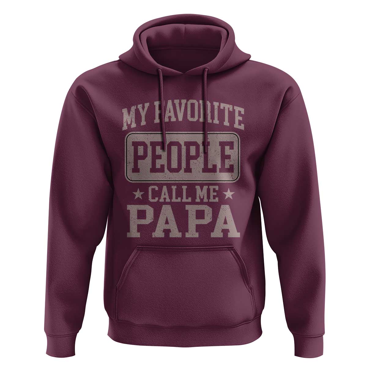 My Favorite People Call Me Papa Hoodie Retro Fathers Day Gift - Wonder Print Shop