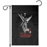Saint Michael The Archangel Defeating Satan Garden Flag